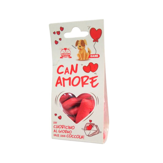 Can Amore Biscotti Cuoricino Snack per Cani 50g