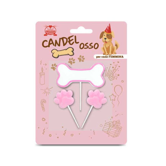 CANDELOSSO per Cane Femmina Rosa Kit 3 pezzi