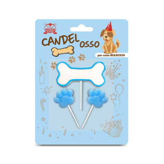 CANDELOSSO per Cane Maschio Azzurro Kit 3 pezzi