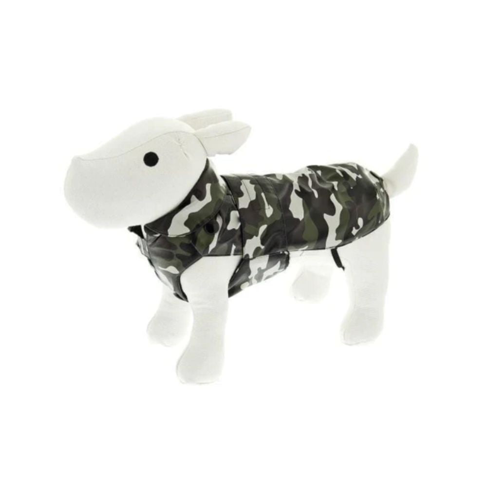 Ferribiella Impermeabile Double Color Verde Militare Mis.39 cm per Cani