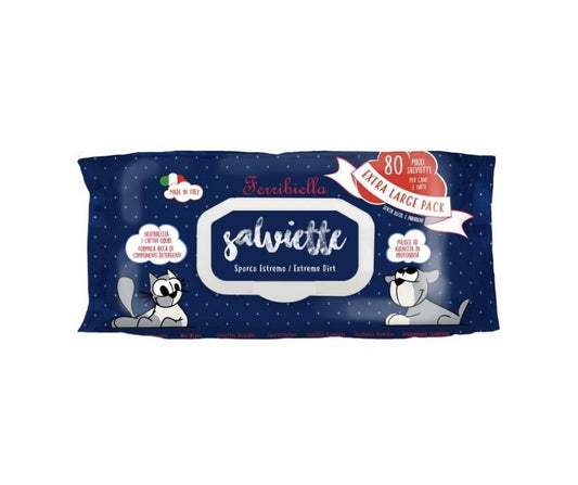 Ferribiella Salviette Extreme 80pz per Cani e Gatti Ferribiella