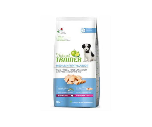 Trainer Natural Medium Puppy & Junior Pollo 12Kg Crocchette Cani CucciCrocchette CaniAnimaliapet