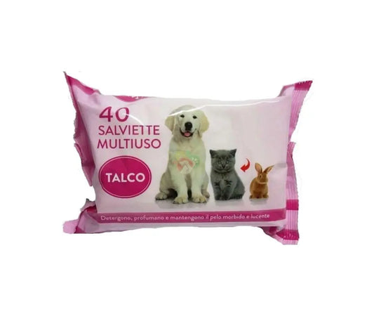 Trixie Bengy Salviette Multiuso Talco 40pz per Cani e GattiSalviette DetergentiAnimaliapet