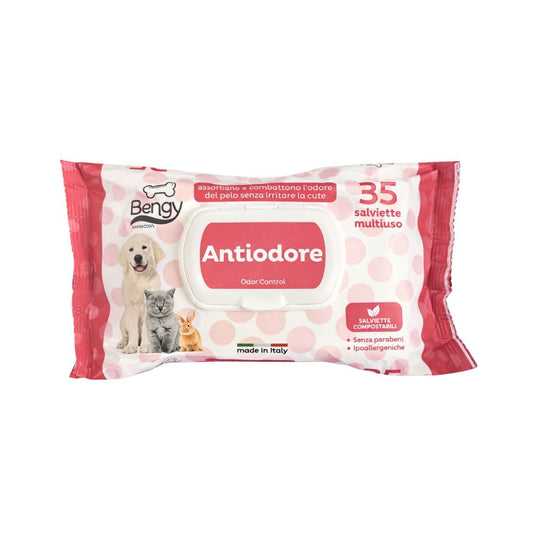 Trixie Bengy Salviette Multiuso Antiodore 35pz per Cani e Gatti