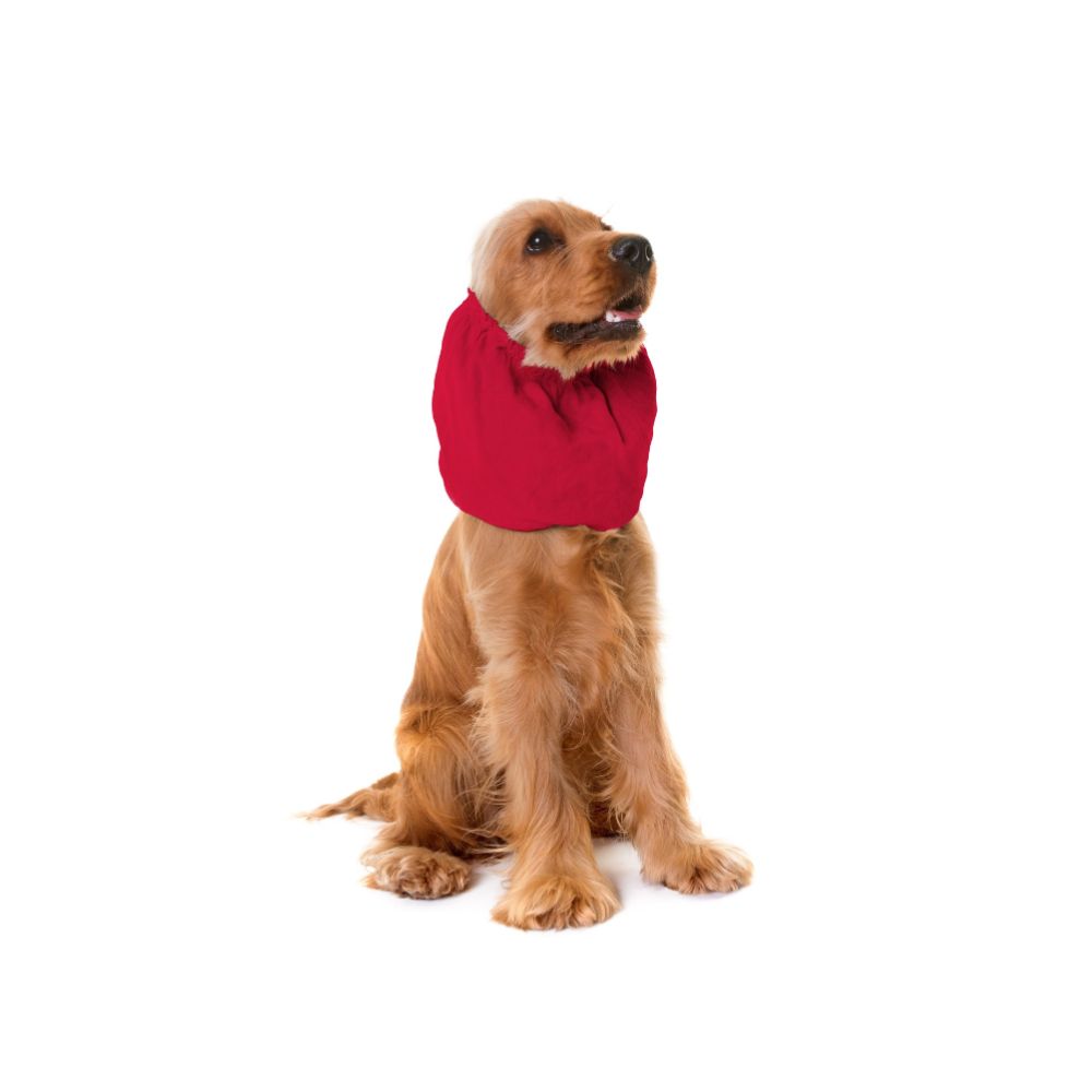 Camon Copriorecchie per Cani Rosso 28x33cm