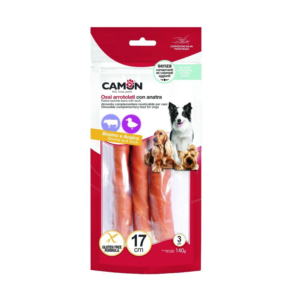 Camon Rolls con anatra 140g 17cmSnack Cani
