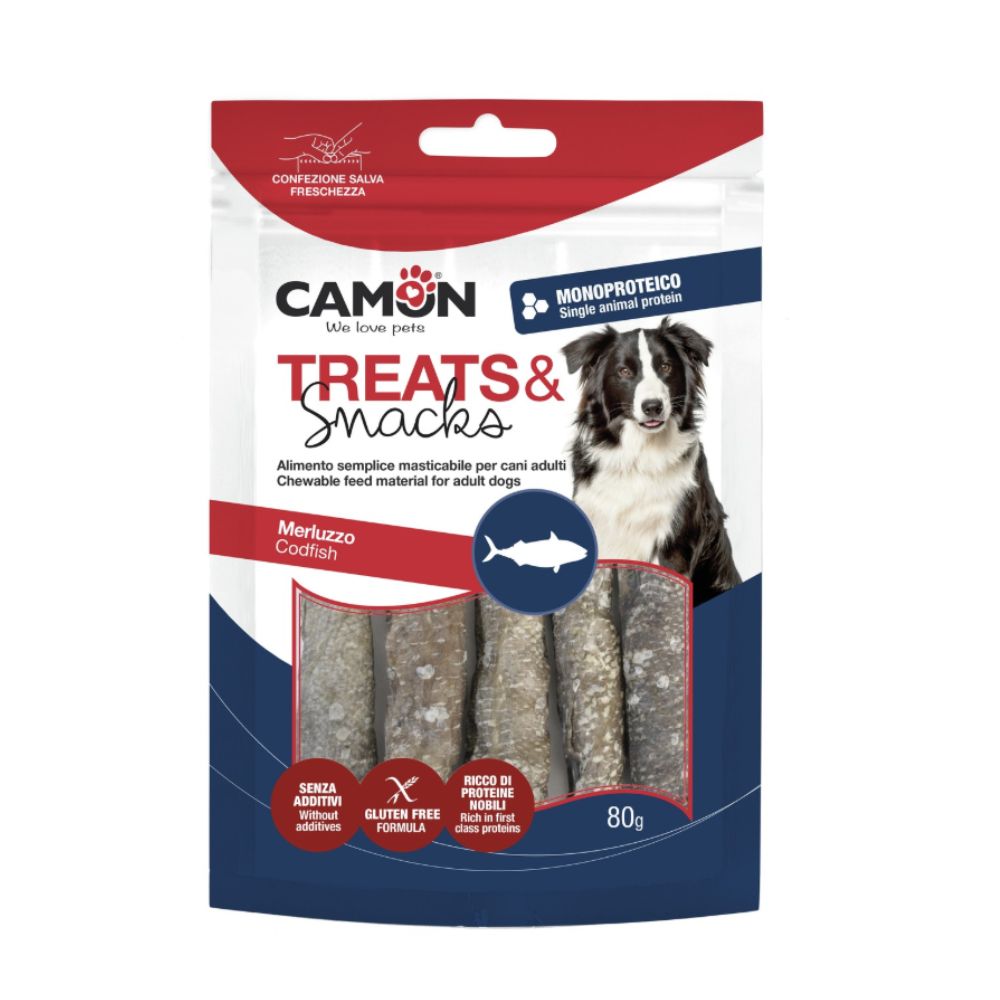 Camon Roll di Merluzzo 80g Snack Cani