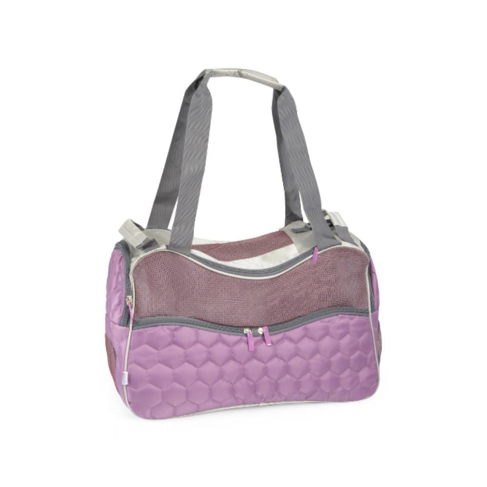 Camon Borsa Trasportino Viola per Cani e Gatti 42x23x28cm