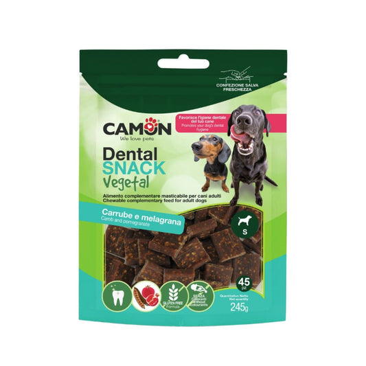 Camon Dental Vegetal Carrube e Melagrana S Snack per Cani 245g