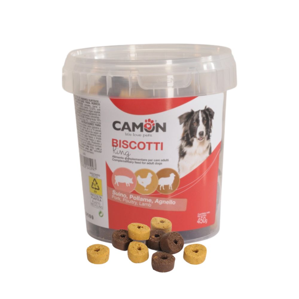 Camon Biscotti Rings 450g Snack per Cani in mix di gusti