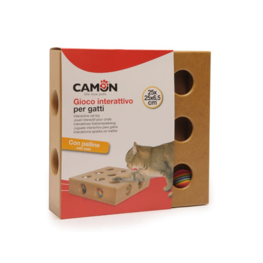 Camon Gioco interattivo con 2 palline per gatti Giochi per Gatti