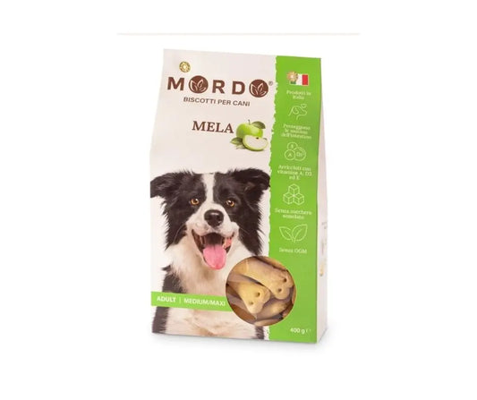 Mordo Biscotti Gusto Mela 400g Snack per Cani Madium/maxi Mordo