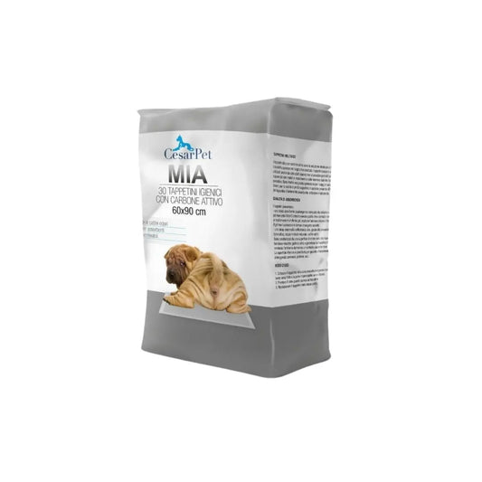 CesarPet Mia Tappetini Igienici Carbone Attivo Cani 60x90 30pz - Animaliapet
