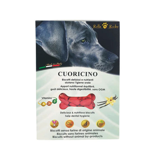 Rolls Rocky Cuoricino Biscotti per Cani 300g Snack per Cani