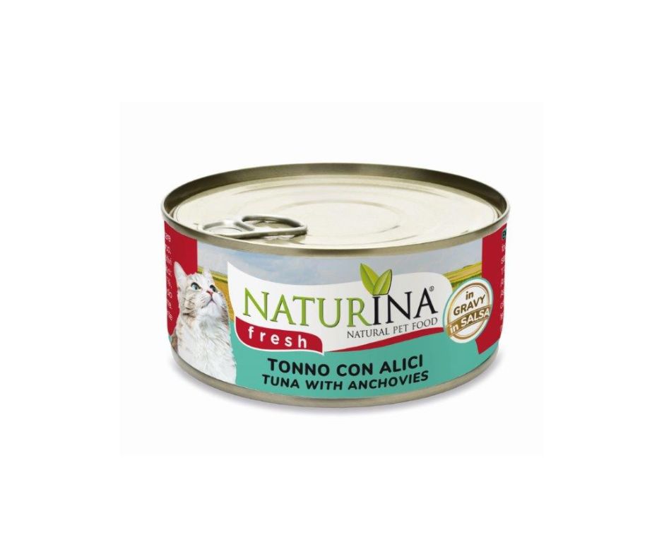 Naturina Fresh Tonno e Alici 70g Lattina Gatti - Animaliapet