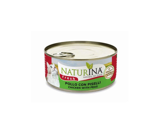 Naturina Fresh Pollo e Piselli 70g Lattina Gatti - Animaliapet