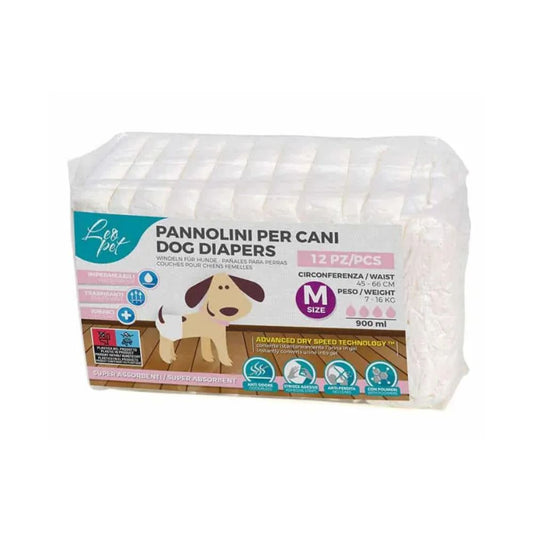Leopet PannolinI per Cani Femmine M 12Pz