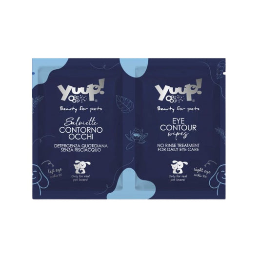Yuup Salviette Monouso Contorno Occhi per Cani e Gatti