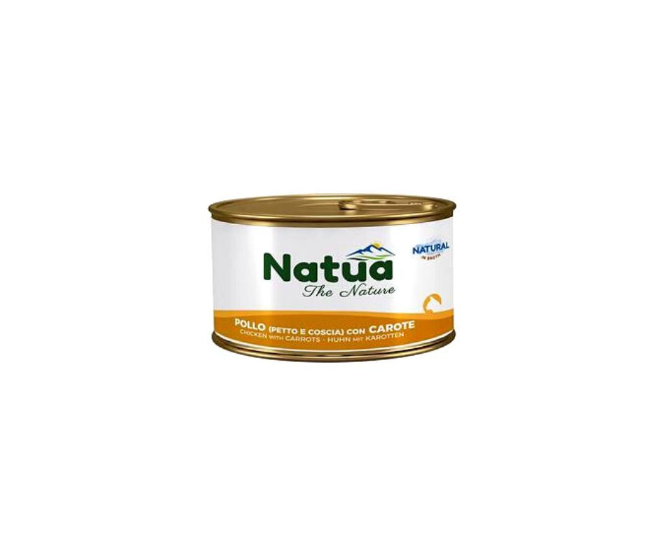 Natua Natural Pollo e Carote in Brodo Lattina 85g Gatti - Animaliapet
