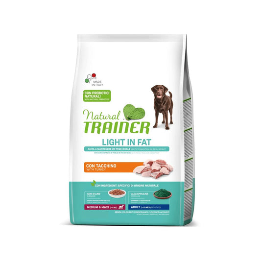 Trainer Ideal Weight Tacchino 12kg Crocchette Cani Medium Maxi Adult