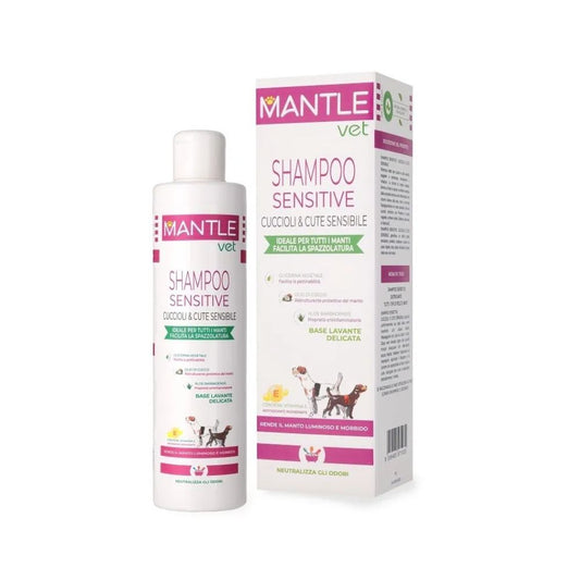 Pharmarei Mantle Vet Shampoo Sensitive per Cani Cuccioli e Cute Sensibile 250ml