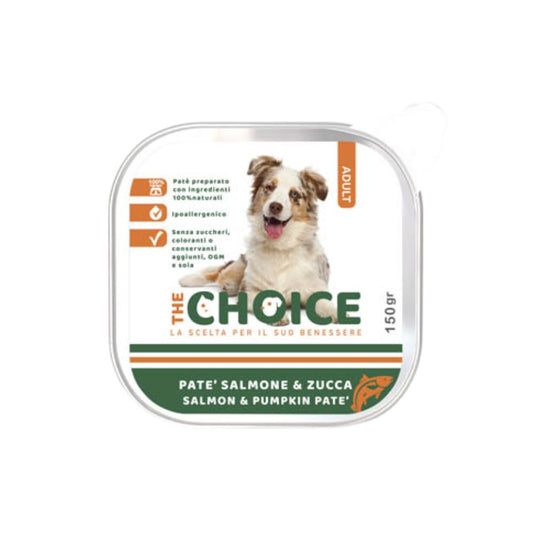 The Choice Salmone e Zucca Adult 150g Vaschetta Cani