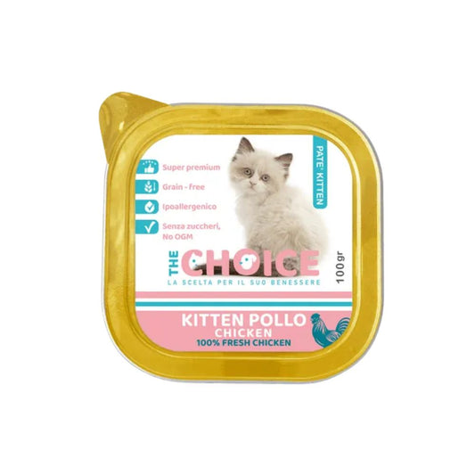 The Choice Patè Kitten Pollo 100g Vaschetta Gattini