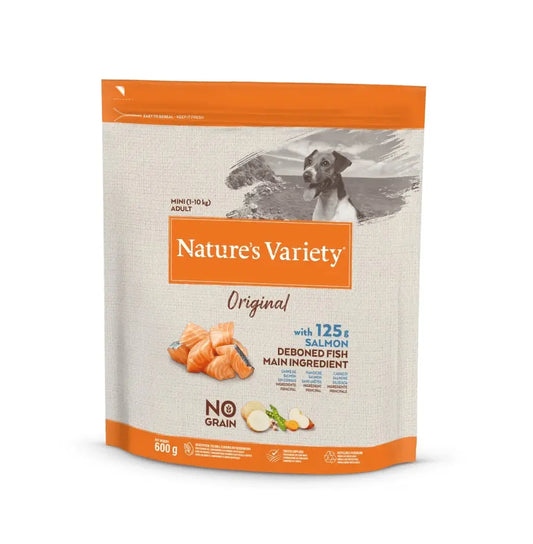 Nature's Variety Original no Grain Salmone crocchette Cani Mini Adult 600g - Animaliapet