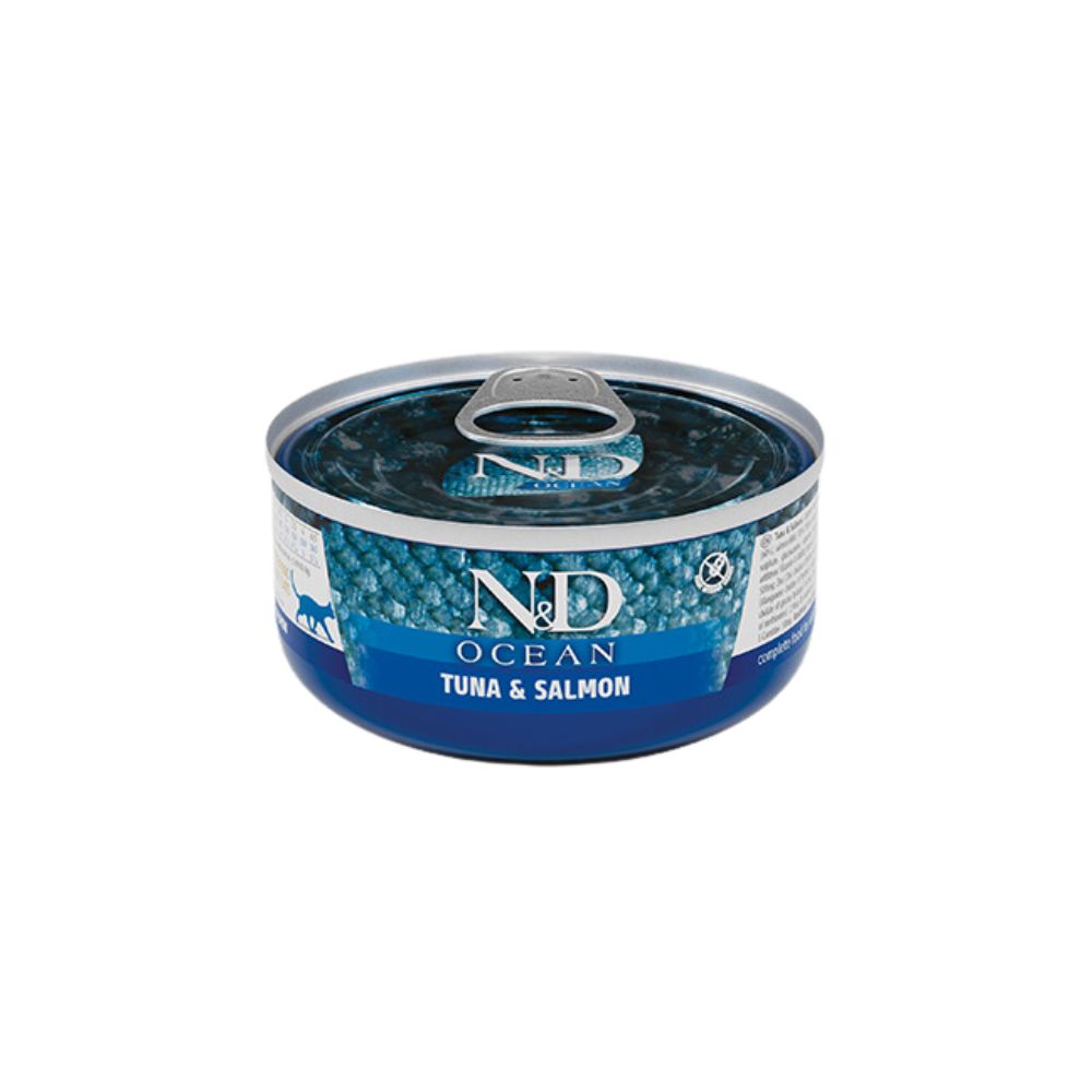 Farmina N&D Ocean Tonno e Salmone 70g Lattina Gatti Adulti