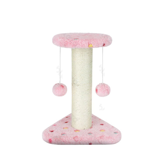 Nobleza Tiragraffi in velluto a pois Rosa Gioco per Gatti 22x20xh28cm