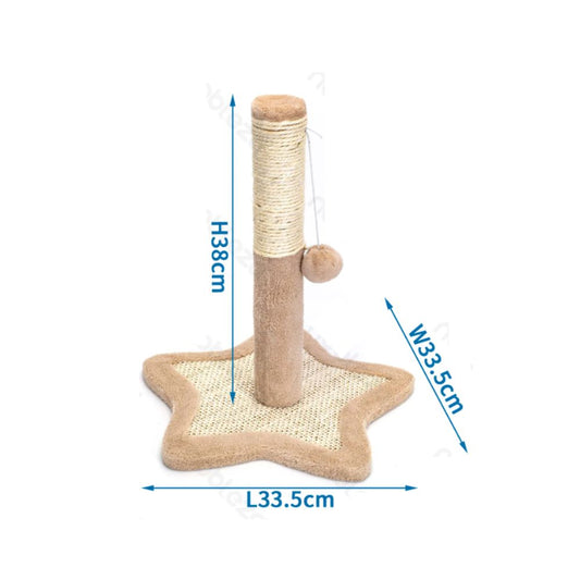 Nobleza Tiragraffi Stella Beige Gioco per Gatti 33,5x33,5xh38cm