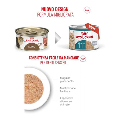 Royal Canin Ageing 11+ Mousse Airlift 85g Lattina Gatti Anziani