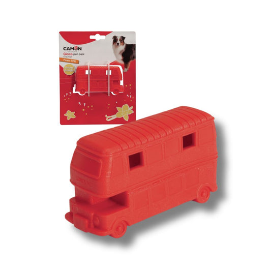 Camon Autobus in foam Tpr con Aroma di Vaniglia 10,5cm Gioco per Cani