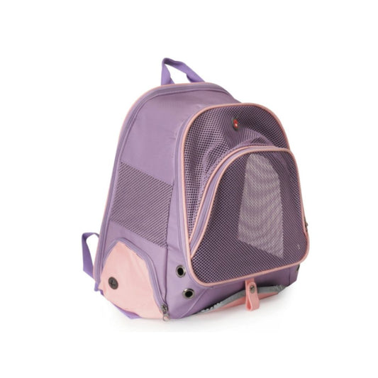 Camon Zainetto Trasportino Lilla/Rosa per Cani e Gatti 34x22x42cm