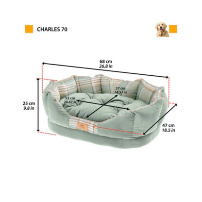 Ferplast CHARLES Blu 70 Cuccia  per Cani e Gatti