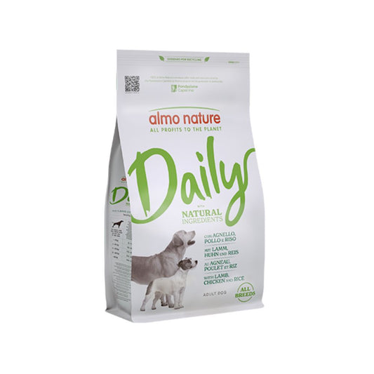 Almo Nature Daily Agnello, Pollo e Riso 1,2Kg Crocchette Cani All Breed Scadenza Prodotto 30/11/2025