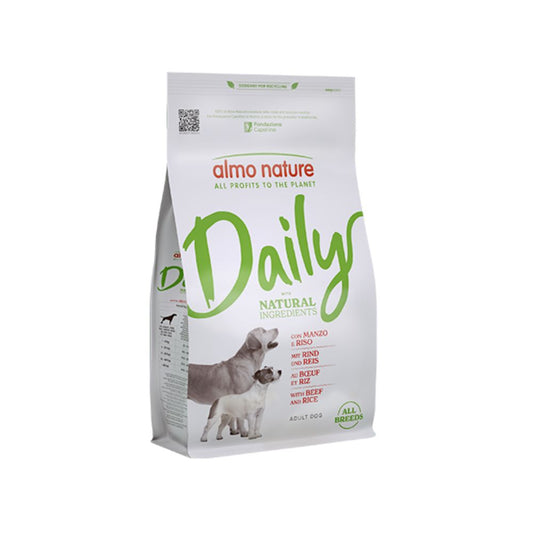 Almo Nature Daily Manzo e Riso 1,2Kg Crocchette Cani All Breed Scadenza Prodotto 31/10/2025