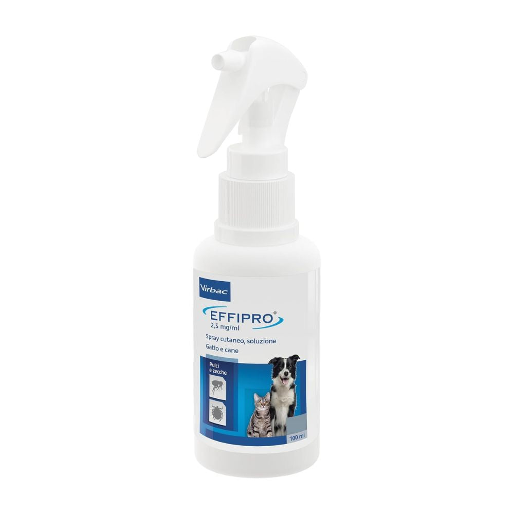 Virbac Effipro Spray Antiparassitario per Cani e Gatti 100ml