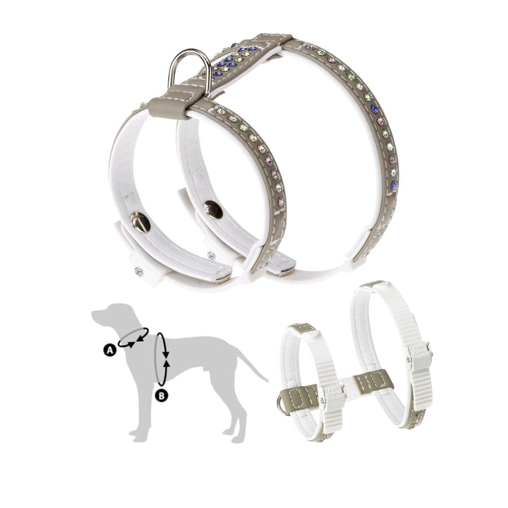 Ferplast Lux Pettorina Tortora TG. L per Cani