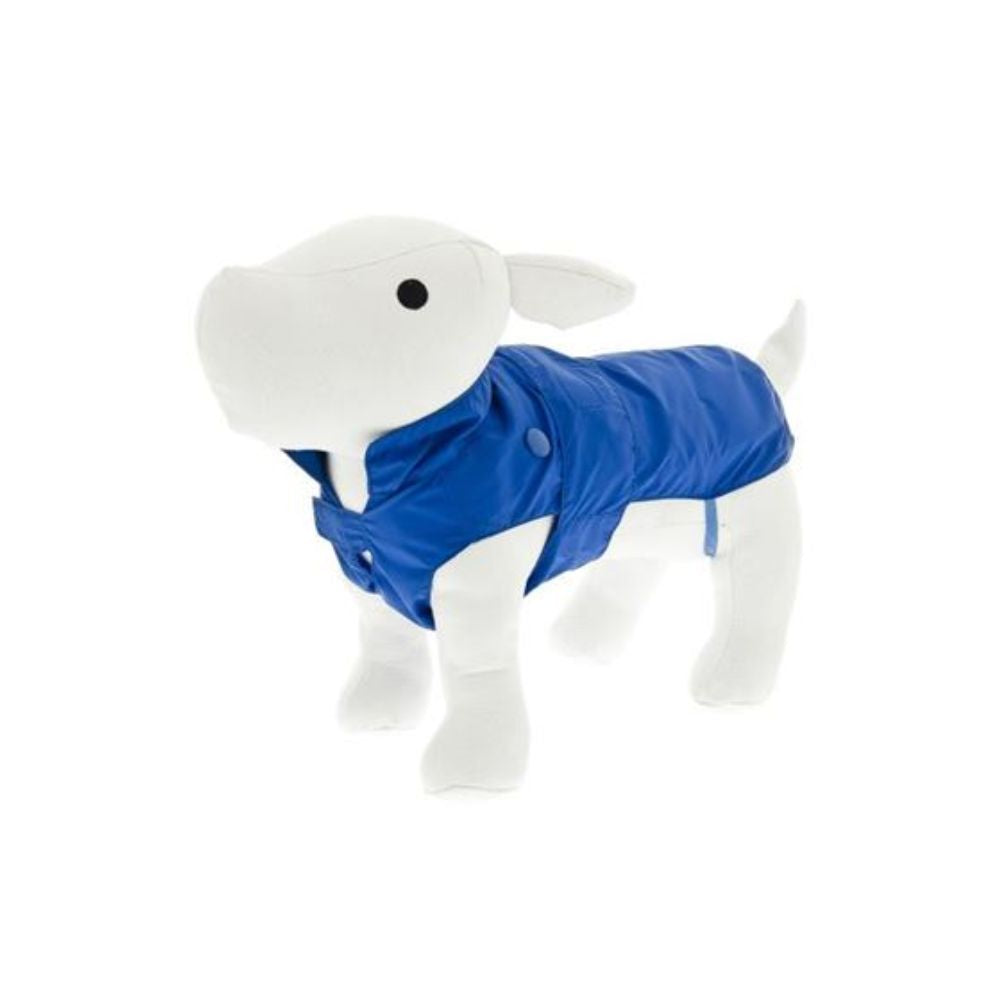 Ferribiella Impermeabile Piumoso Staccabile Colore Blu Mis.27 cm per Cani