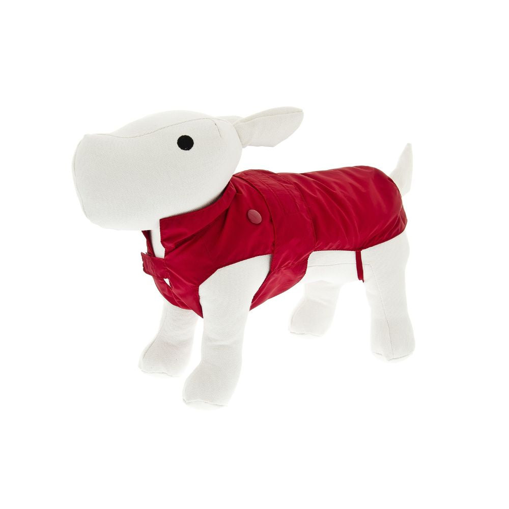 Ferribiella Impermeabile Piumoso Staccabile Colore Rosso Mis.24 cm per Cani