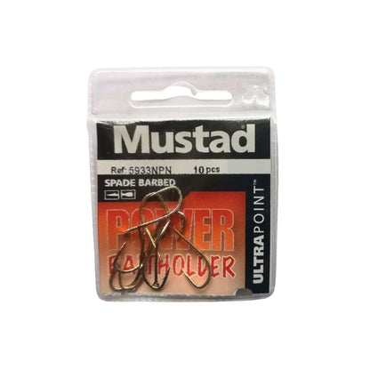 Mustad Baitholder 5933NPN Taglia 1 10Pezzi Ami per la Pesca