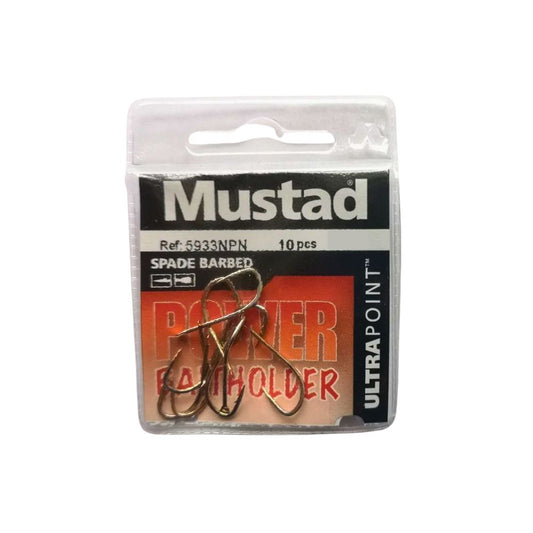 Mustad Baitholder 5933NPN Taglia 2 10Pezzi Ami per la Pesca