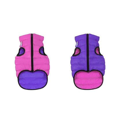 AiryVest Piumino Revers Rosa/Viola L65 cm per Cani