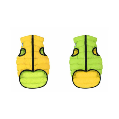 AiryVest Piumino Revers Giallo/Lime S35 cm per Cani
