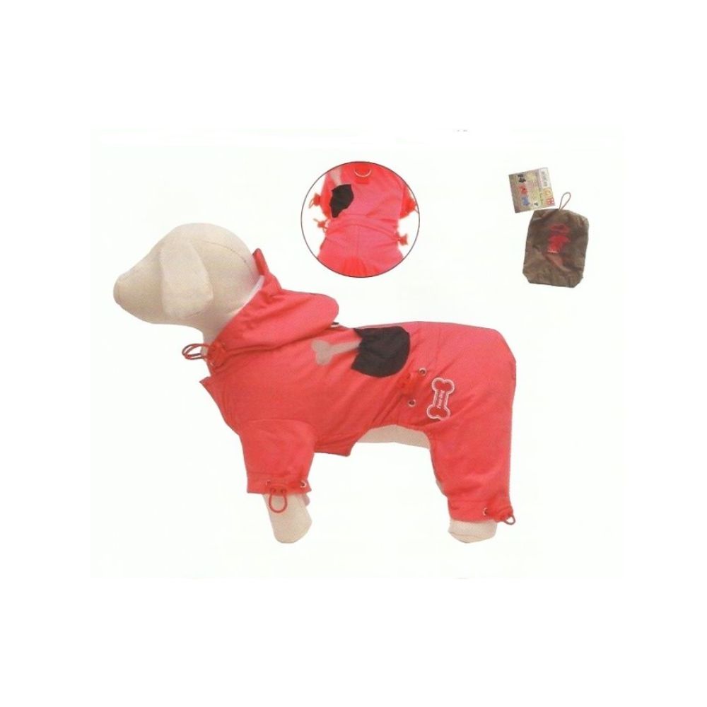Ferribiella Tutina Impermeabile Fuss In the Rain Color Fucsia Mis. 33cm per Cani