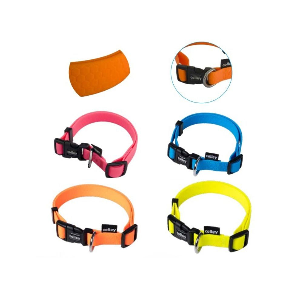 Colley Collare in PVC Giallo 15mm/30-45cm per Cani