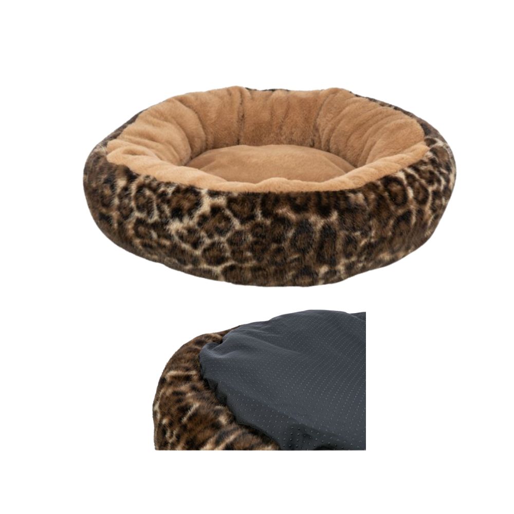 Trixie Cuccia Leo Marrone SOFT Edition per Cani e Gatti Ø 50cm
