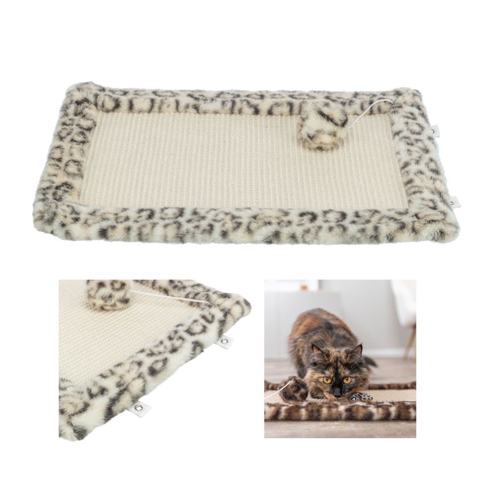 Trixie Tappetino Leo Crema 55x35cm Tiragraffi per Gatti