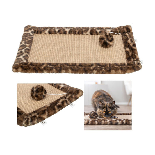 Trixie Tappetino Leo Marrone 55x35cm Tiragraffi per Gatti